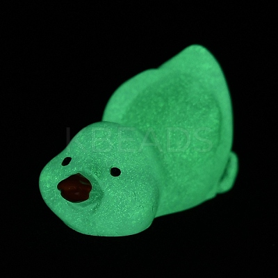 Duck Luminous Resin Display Ornaments DJEW-TAC0004-01C-04-1