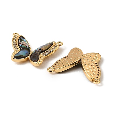Natural Paua Shell Butterfly Pendants KK-G538-03G-01-1