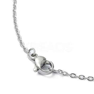 Natural Quartz Crystal Nugget Pendant Necklace with 304 Stainless Steel Chains NJEW-JN04385-02-1