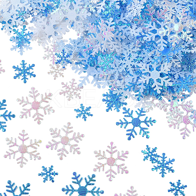 6 Bags 3 Styles 2 Colors Plastic Confetti DIY-SC0031-48B-1