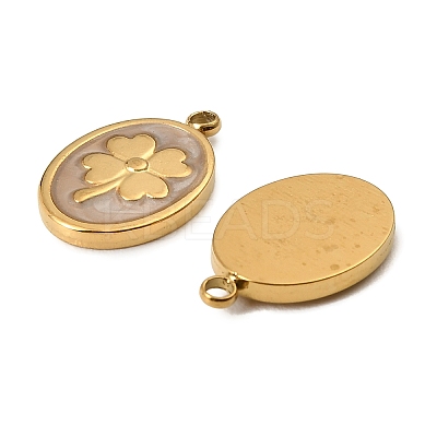 304 Stainless Steel Enamel Pendants STAS-I371-11G-01-1