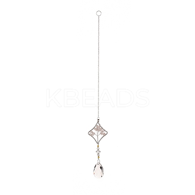 Teardrop Acrylic Beads Big Pendant Decorations HJEW-D029-01P-D-1