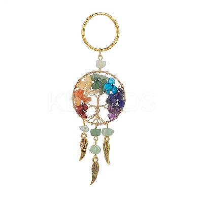 Natural Green Aventurine Keychain X1-KEYC-JKC00435-03-1