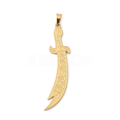 304 Stainless Steel Big Pendants LS-STAS-F326-20G-1