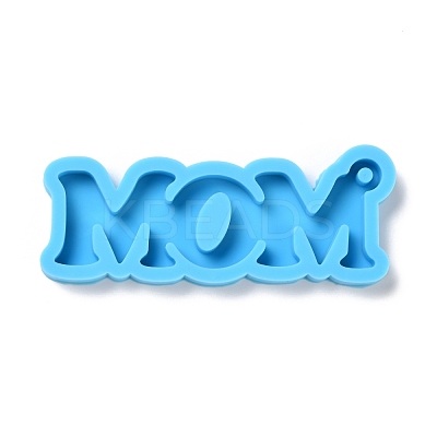 Mother's Day Theme DIY Pendant Silicone Molds DIY-P053-05-1