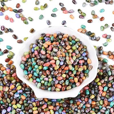 Picasso Glass Seed Beads SEED-N012-10-1
