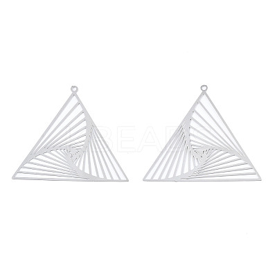 Non-Tarnish 201 Stainless Steel Filigree Pendants LS-X-STAS-S118-053-1
