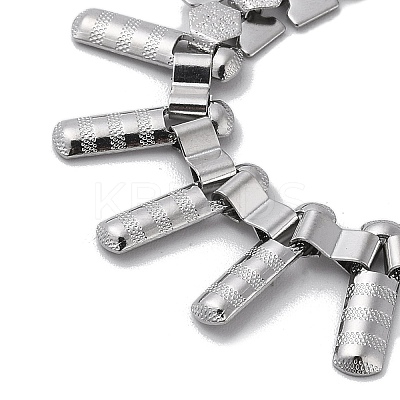 Non-Tarnish 304 Stainless Steel Hexagon Link Chain Bracelets BJEW-Q343-12P-1