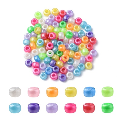 Plastic Pearlized Beads KY-YW0001-37-1