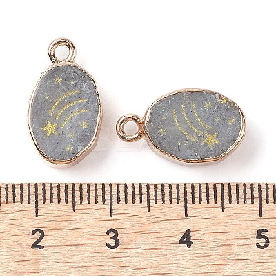 Natural Labradorite Pendants G-C102-08C-G-1