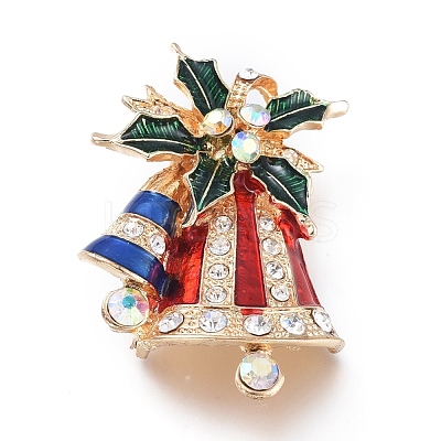 Golden Plated Alloy Brooches JEWB-L011-023G-1