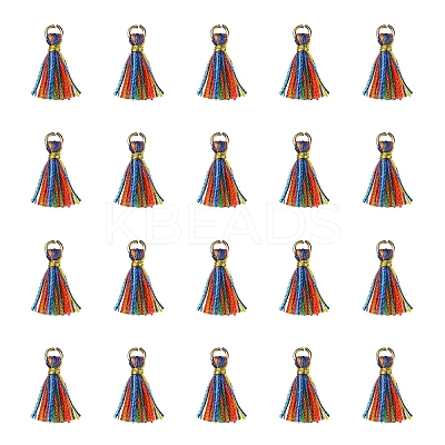 Polycotton(Polyester Cotton) Tassel Pendant Decorations FIND-YW0004-58D-1