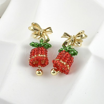 Brass Stud Earring Findings LS-KK-K371-35G-1