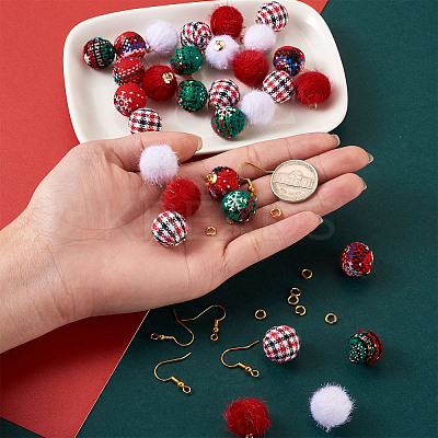 DIY Christmas Style Earring Making Kits DIY-TA0008-88-1