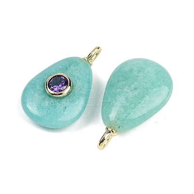Natural Amazonite Pendants G-H322-01G-03-1