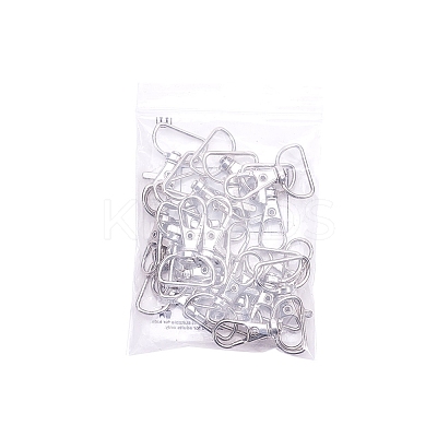 Zinc Alloy Swivel Lobster Claw Clasps PALLOY-YW0001-02P-1