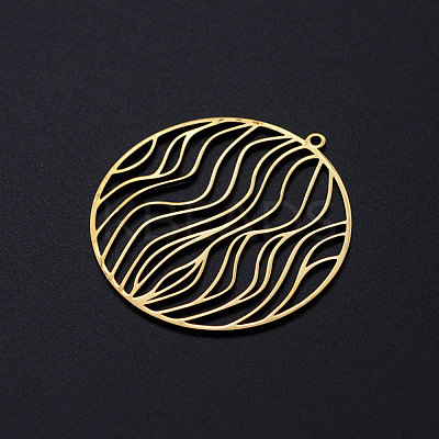 201 Stainless Steel Filigree Charms STAS-T049-T696-2-1