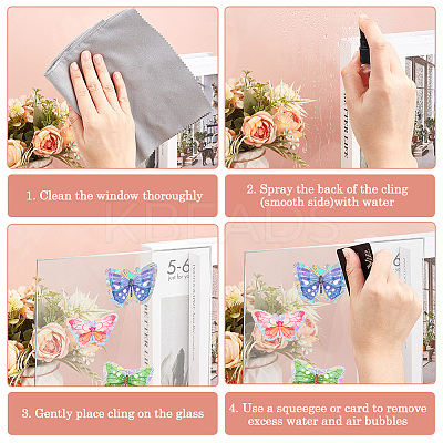 PVC Waterproof Shopwindow Decorative Sticker DIY-WH20007-17D-1