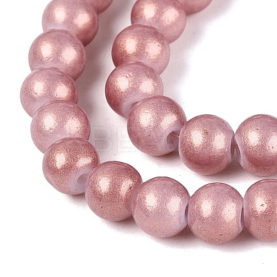 Baking Paint Glass Pearl Beads Strands LS-DGLA-ZX001-05B-06-1
