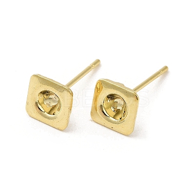 Square 201 Stainless Steel Stud Earring Findings STAS-Q315-05G-1