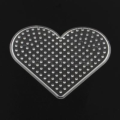 Heart ABC Plastic Pegboards used for 5x5mm DIY Fuse Beads DIY-Q009-14-1