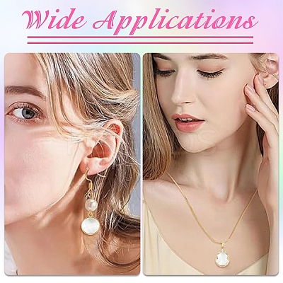 16Pcs 2 Styles Brass Glass Pendants GLAA-YW0005-71-1