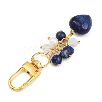Natural Lapis Lazuli Pendant Decorations HJEW-JM04150-02-1