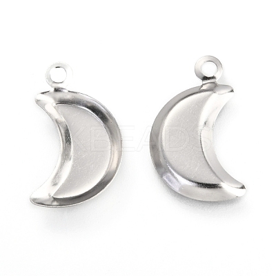 Non-Tarnish 201 Stainless Steel Pendant Cabochon Settings X-STAS-C021-02P-1
