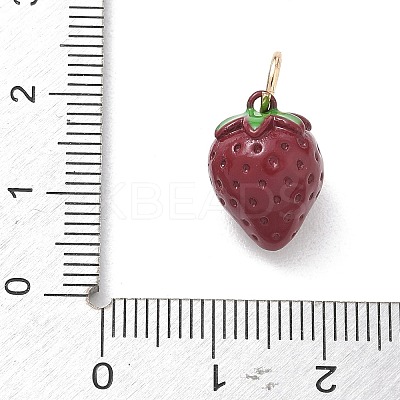 Brass Enamel Pendants KK-CBA109E-08-1