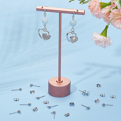 304 Stainless Steel Stud Earring Findings STAS-UN0015-57A-1