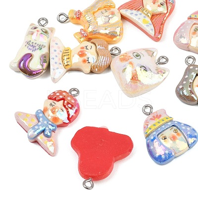Opaque Resin Pendants RE-CBA5D24-06-1