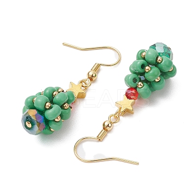 GLass Dangle Earrings EJEW-TA00440-02-1