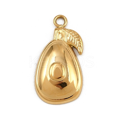 304 Stainless Steel Pendants STAS-L298-06G-03-1