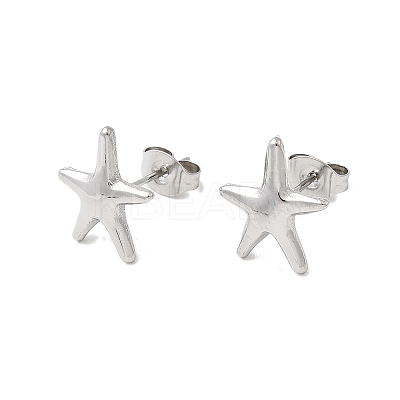 304 Stainless Steel Stud Earrings LS-EJEW-F398-03P-1