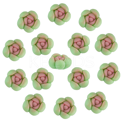 15Pcs Handmade Polymer Clay Cabochons CLAY-CA0001-10-1