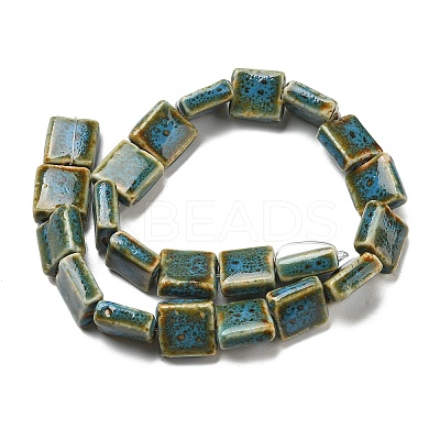 Handmade Porcelain Beads Strands PORC-B002-19B-1