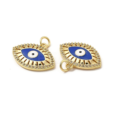 Brass Micro Pave Cubic Zirconia Pendants KK-E068-VB081-1-1