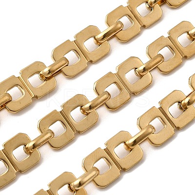 304 Stainless Steel Rectangle Link Chains CHS-Z007-13G-1