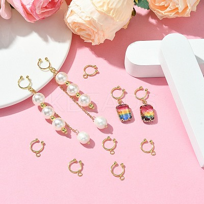5 Pairs Brass Ear Cuff Findings KK-SZ0002-44-1