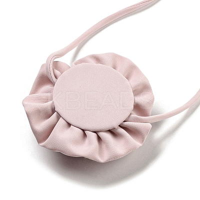 Fabric Rose Tie Choker Necklaces for Women LS-NJEW-Z022-01L-1