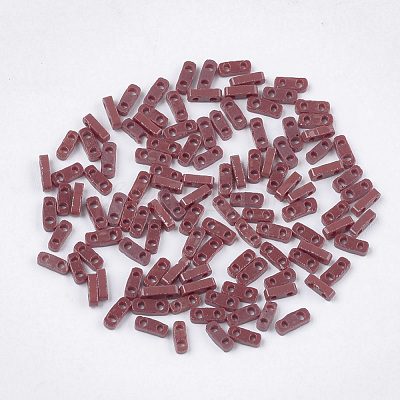 2-Hole Opaque Glass Seed Beads SEED-S023-21A-03-1