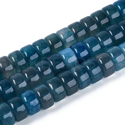 Dyed Natural Agate Beads Strands G-T143-17N-1