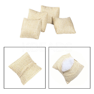 Kraft Hemp Pillow Holder for Jewelry Bracelet & Watch Displays LS-BDIS-WH0002-01-1