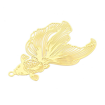 Brass Filigree Pendants KKC-T003-09G-1
