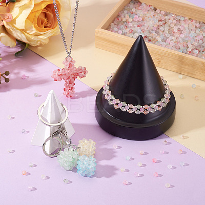 1200Pcs 12 Colors Frosted Glass Beads FGLA-TA0001-04-1