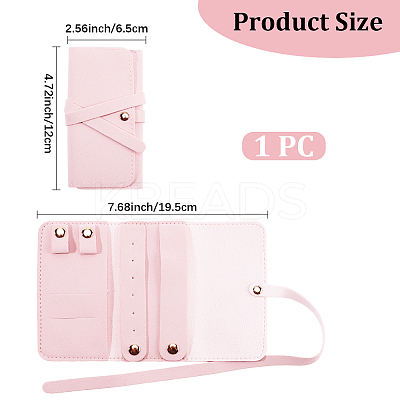 PU Imitation Leather Jewelry Rolls for Earrings Bracelets Necklaces AJEW-WH20020-456C-1