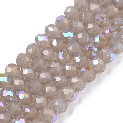 Electroplate Glass Beads Strands EGLA-A044-J4mm-L10-1