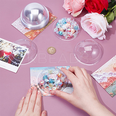 24Pcs Transparent PVC Display Dome FIND-OC0013-55-1