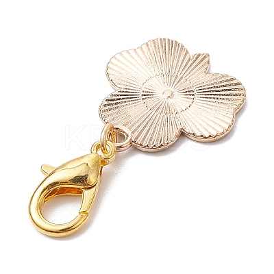 16Pcs 16 Styles Saint Patrick's Day Theme Alloy Enamel Pendant Decoration HJEW-JM02385-1