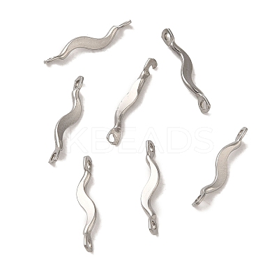 Non-Tarnish 304 Stainless Steel Links Connector Charms STAS-Q323-08P-1